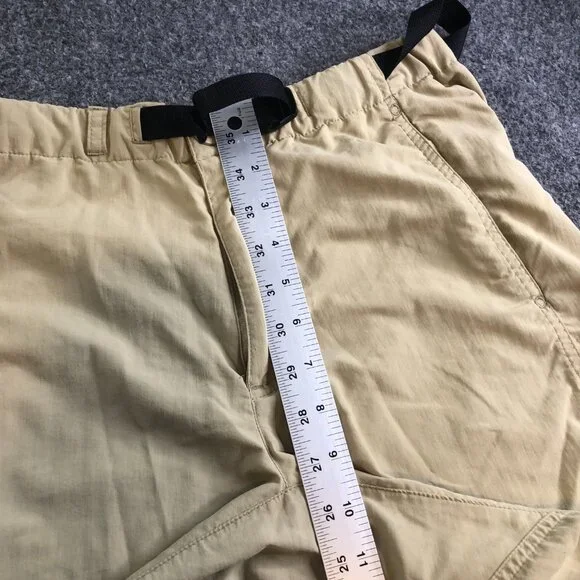 Patagonia Hiking Shorts Mens Medium GI III Tan Nylon Pockets Belted - Picture 6 of 10